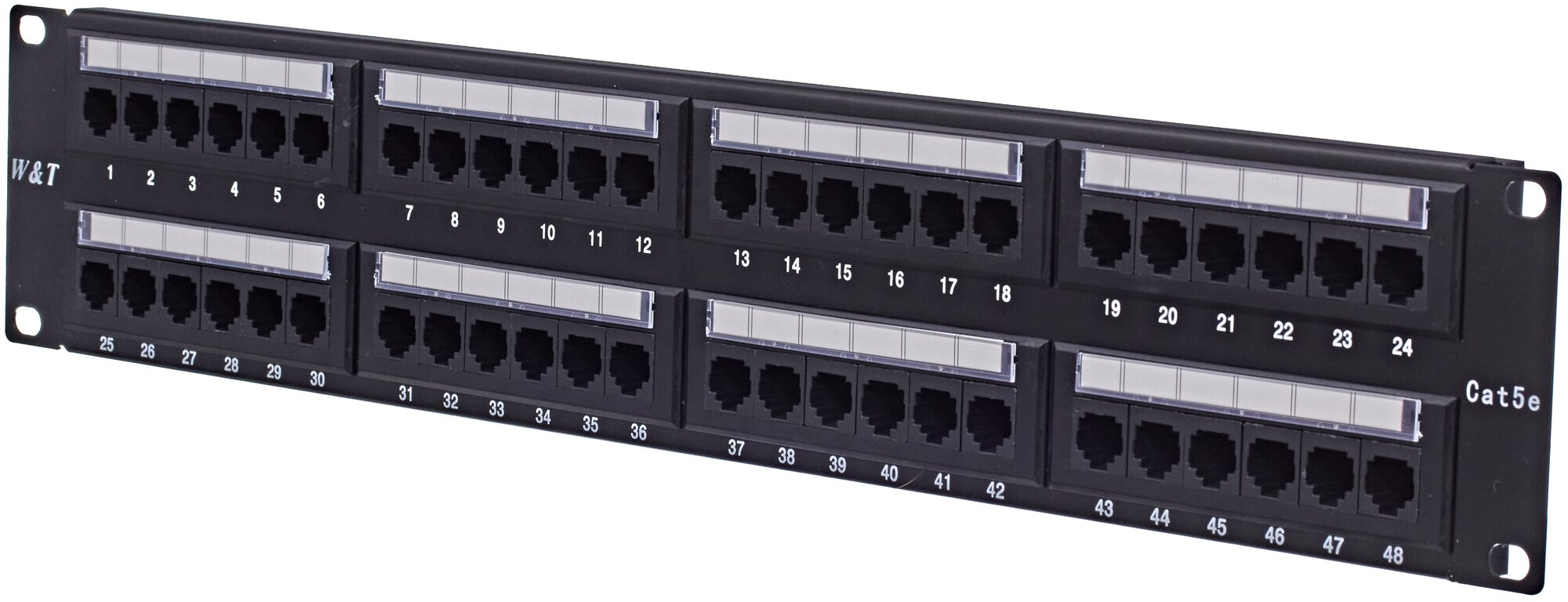 Патч-панель 2U 48 портов RJ-45 категория 5E Krone IDC WT-2029В-KR-48 ports