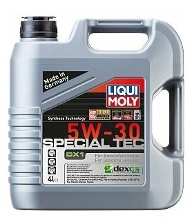 Моторное масло LIQUI MOLY Special Tec DX1 5W-30, 4 л