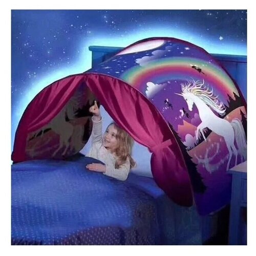 фото Игровой тент палатка для детской кровати dream tents космос