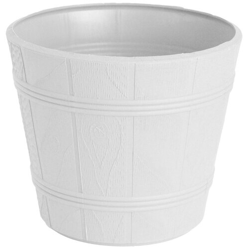 Кашпо древоподобное без поддона Fp 0898, d15, h13, белый, Form Plastic