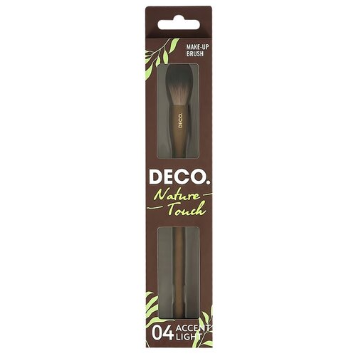 Кисть для хайлайтера DECO. NATURE TOUCH 04 accent light кисть для хайлайтера deco rebel accent set