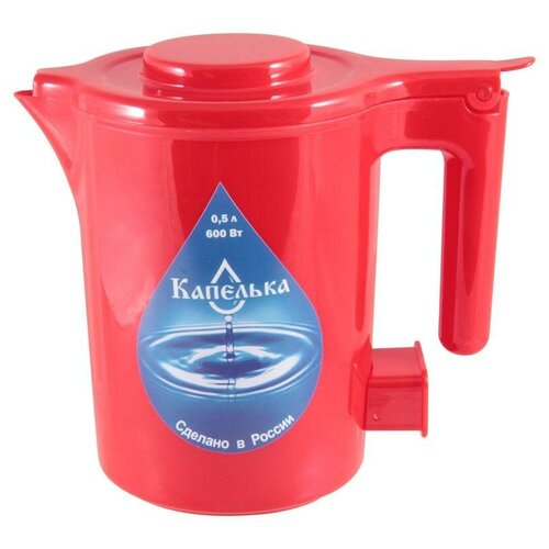 Чайник электрический капелька 05л 600Вт красный 72700₽