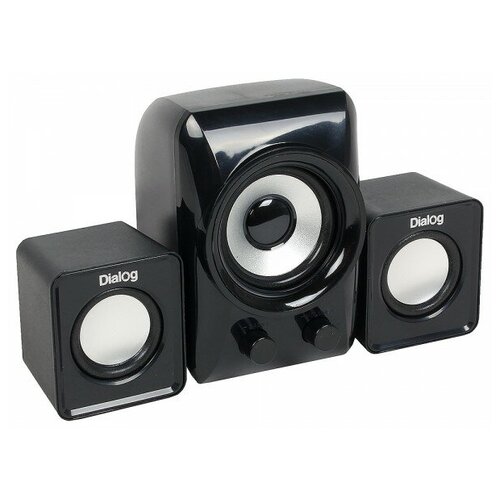 Dialog Colibri AC-202UP BLACK - колонки 2.1, 11W RMS, черные, питание от USB