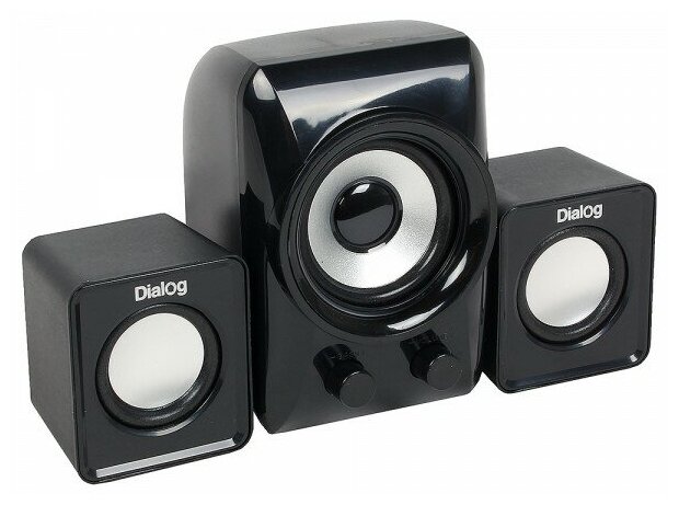 Dialog Colibri AC-202UP BLACK - колонки 2.1, 11W RMS, черные, питание от USB