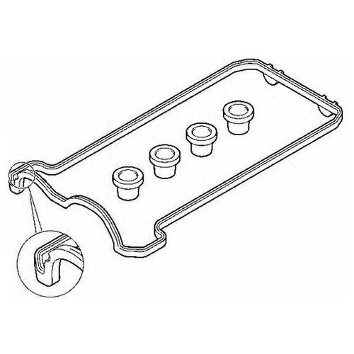 фото Набор прокладок клапанной крышки elring 475.830 для mercedes e- class w124, s- class c140, w140, sl r129, w124 w124