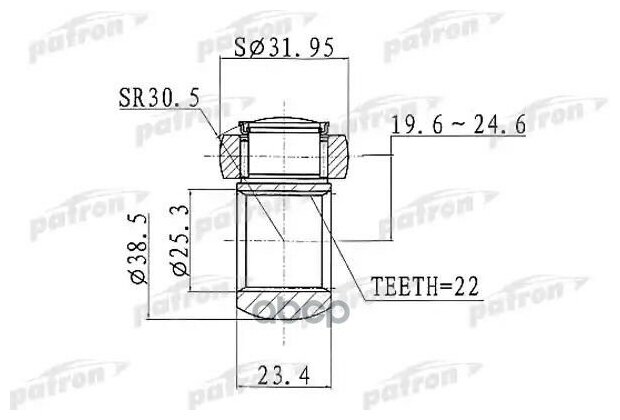 Трипоид Patron ptd003 для Fiat Brava Bravo I