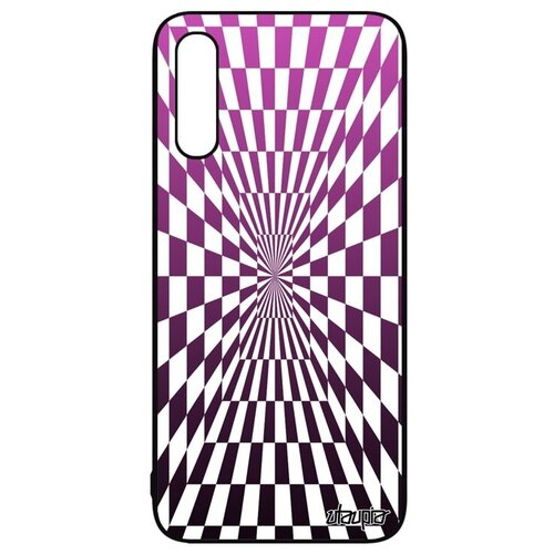фото Противоударный чехол на телефон // galaxy a50 // "иллюзия шахмат" движение эффект, utaupia, розовый