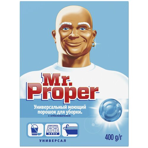 Чистящее средство 400 г, MR.PROPER (Мистер Пропер), с отбеливающим эффектом, универсал, порошок