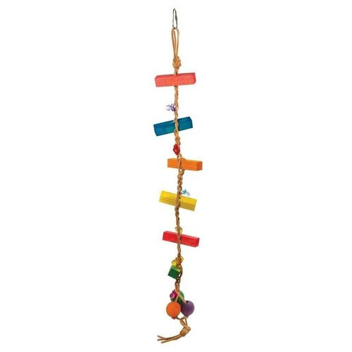 Игрушка для птиц Triol Лестница-тарзанка, 62/65x7,5 см игрушка для птиц triol лестница тарзанка 62 65x7 5 см