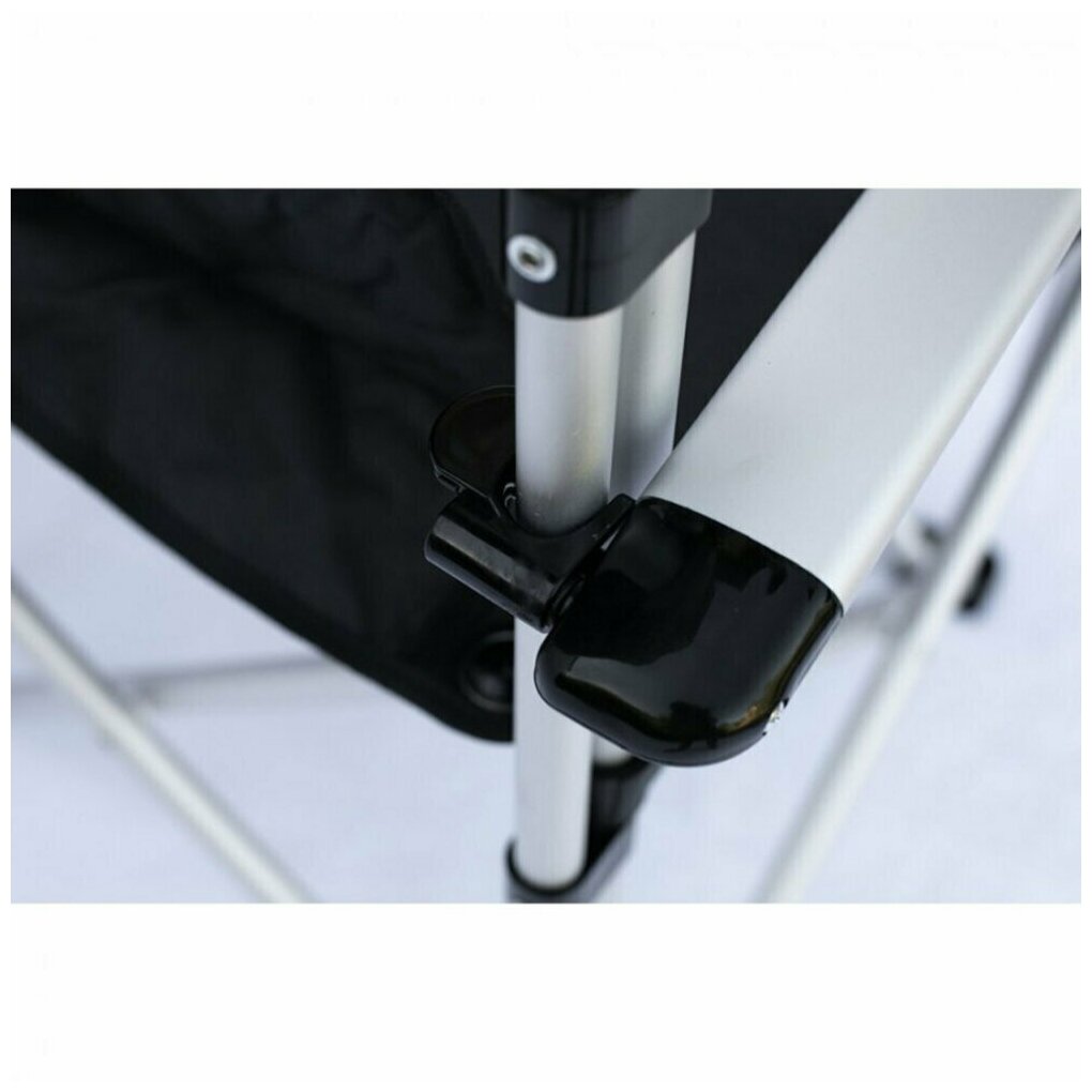 Tramp кресло раскладное с жесткими подлокотниками (черный/серый) - фотография № 8