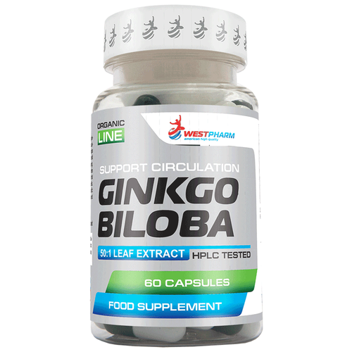 Капсулы WESTPHARM Ginkgo Biloba, 60 шт.