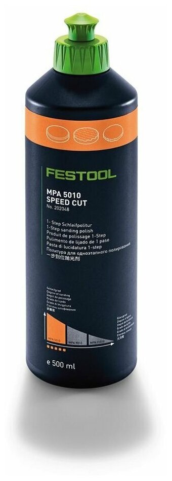 Политура Festool крупноабразивная 0,5л, MPA 5010 OR