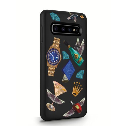 фото Черный силиконовый чехол musthavecase для samsung galaxy s10 luxury lifestyle для самсунг галакси с10 противоударный