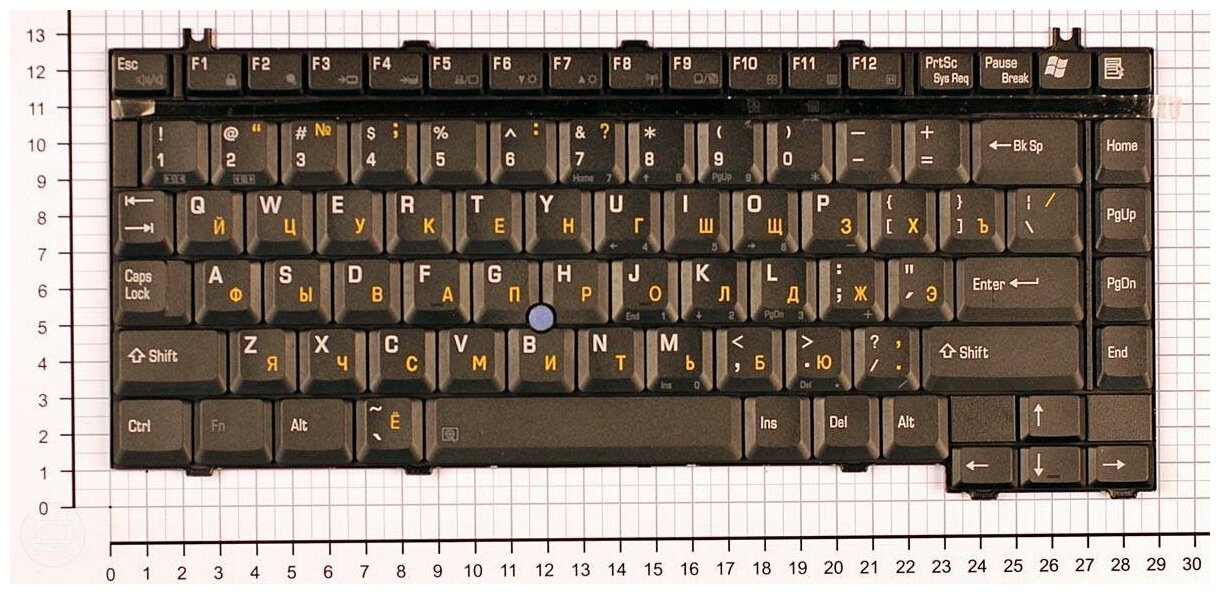 Клавиатура для ноутбука Toshiba 603770012901 черная