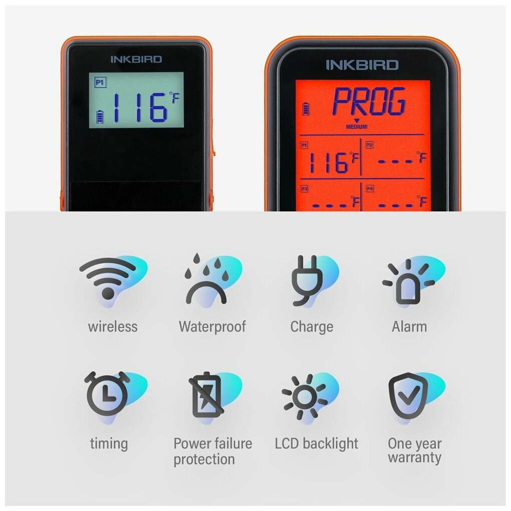 Дистанционный термометр INKBIRD дальность 500м - фотография № 4
