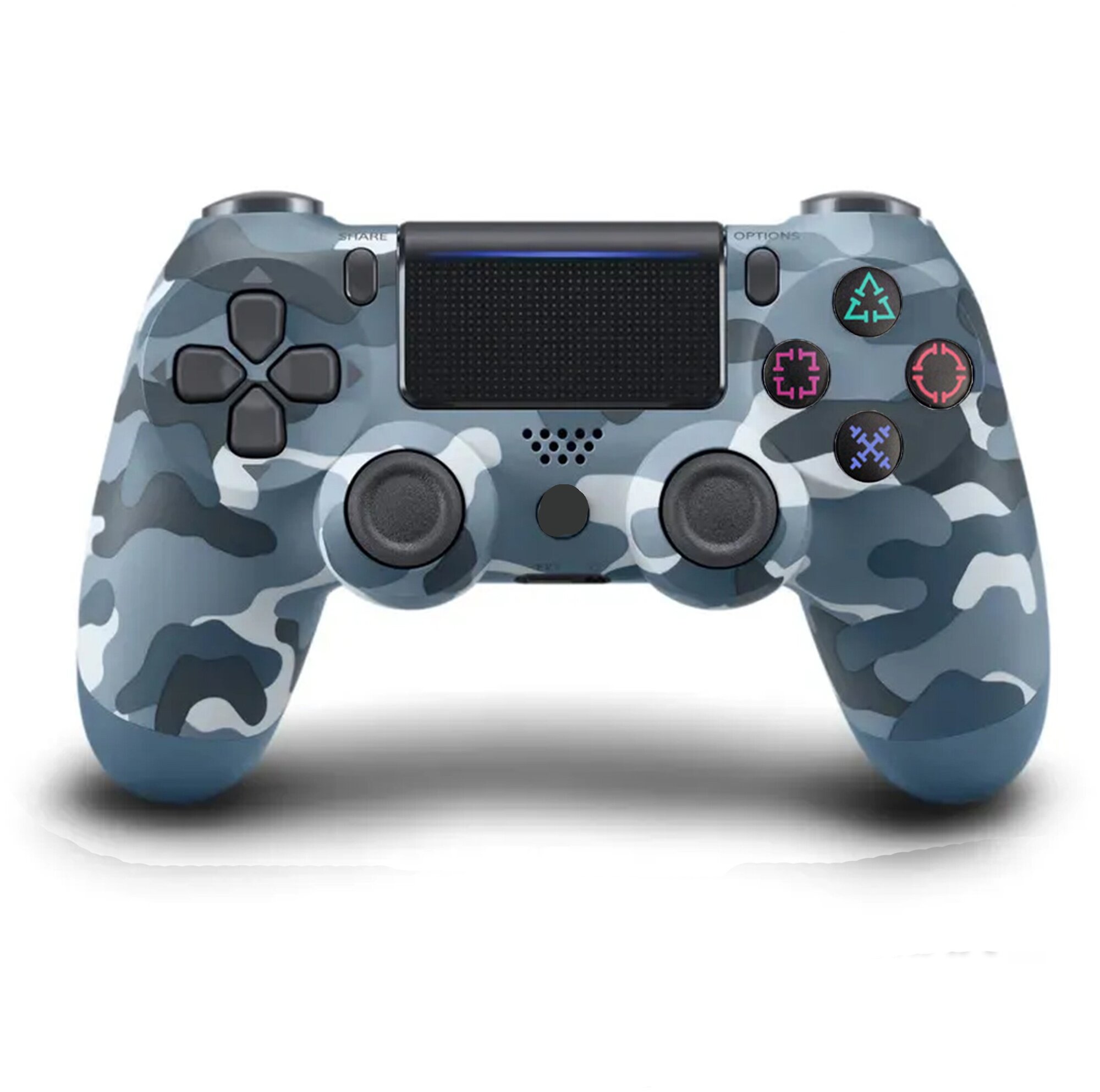 Геймпад джойстик беспроводной для PS4 Синий камуфляж
