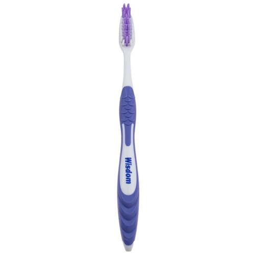 Купить Wisdom Interdental Medium Зубная щетка с многоуровневой и разнонаправленной щетиной, средней жесткости, белый/фиолетовый