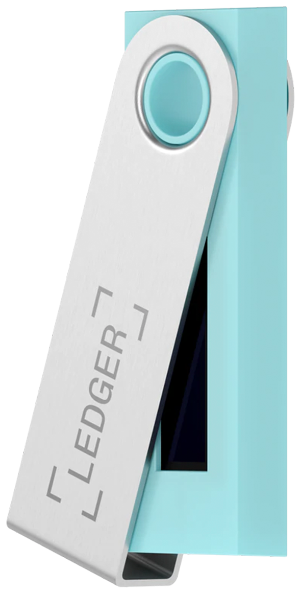 Ledger Nano S Lagoon Blue аппаратный криптокошелек Голубая Лагуна