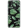 Силиконовый чехол Нарисованные пальмовые листья на Alcatel 3X 5048Y (2019) / Алкатель 3X - изображение
