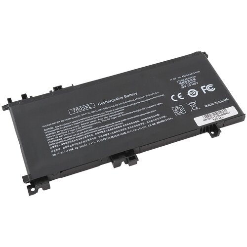 Аккумулятор TE03XL для HP Omen 15-AX / Pavilion 15-BC 11.4V 4500mAh вентилятор кулер для ноутбука hp omen 15 ax 5 ax020 15 ax252 15 ax253 tpn q173 15 ax020ca 15