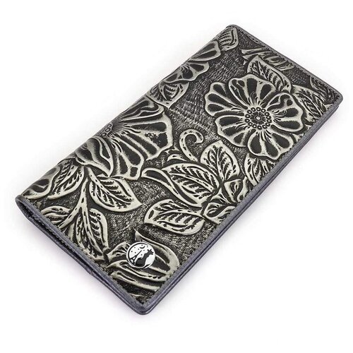 фото Кошелек sergio valentini, фактура тиснение, серебряный