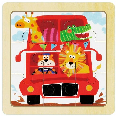 Деревянный пазл Robotime - Путешествие зверей DY905