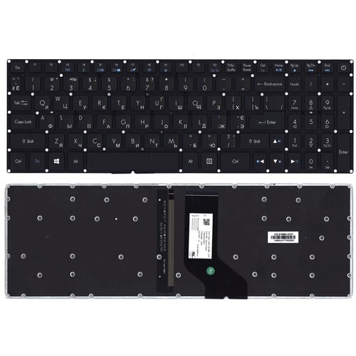 Клавиатура для ноутбука Acer Predator Helios 300 G3-571 черная с подсветкой 19 5v 9 23a 180w ac power adapter charger for acer predator helios 300 g3 571 73h3 g3 572 763v gaming laptop pc adp 180mb k