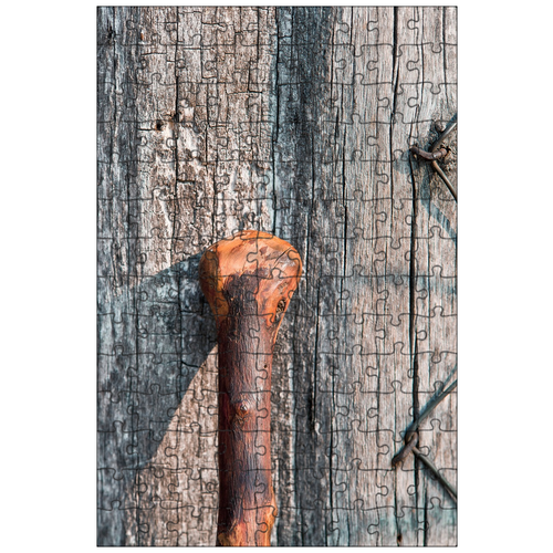 фото Магнитный пазл 27x18см."палка, древесина, естественный" на холодильник lotsprints