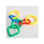 Развивающая игрушка Цепочка, 6 элементов, цвет разноцветный, Крошка Я - изображение