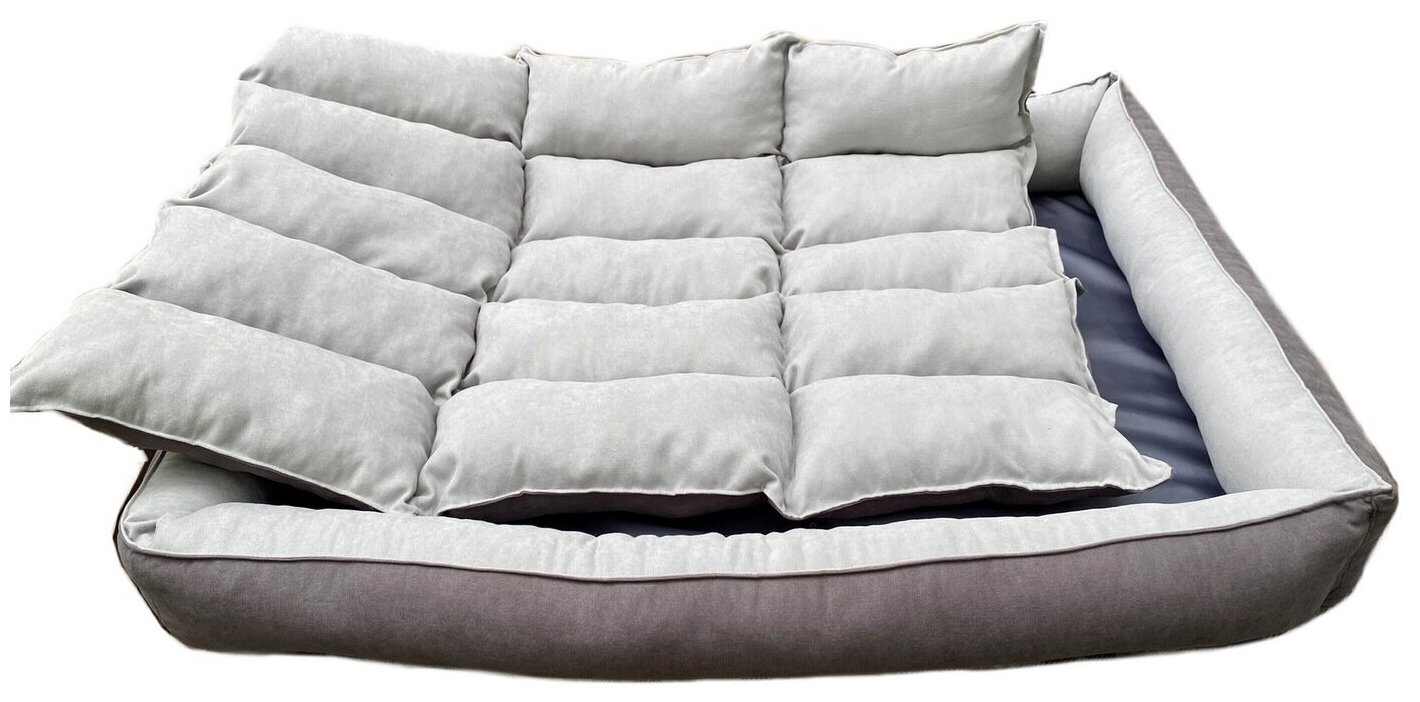 Большой мягкий лежак для больших собак со съёмной подушкой 90*70 см - фотография № 4