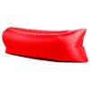 Ламзак / Складываемый надувной диван с сумкой / Биван / Размеры длина 2.2м, ширина 1м, высота 60-70 см / Цвет красный - изображение