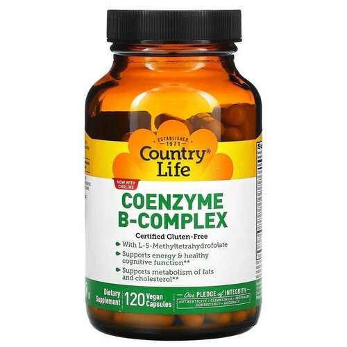 Капсулы Country Life Сoenzyme B-complex, 140 г, 60 шт.