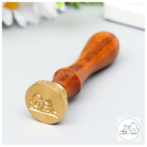 LAVANDA Печать для сургуча с деревянной ручкой 