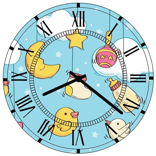 фото Svs настенные часы svs 3501206 kids