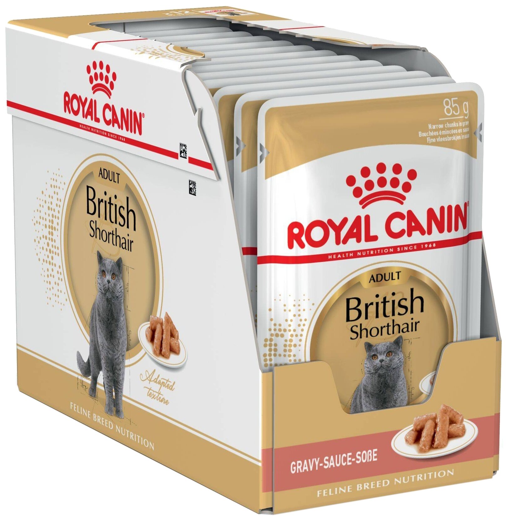 Корм Royal Canin British Shorthair (в соусе) для британских/шотландских пород старше 1 года, 85 г x 12 шт - фотография № 2