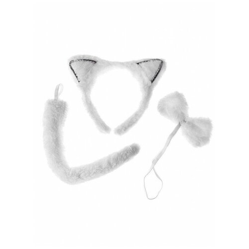 фото Карнавальный набор острые ушки три предмета ободок бант хвост страна карнавалия-tm