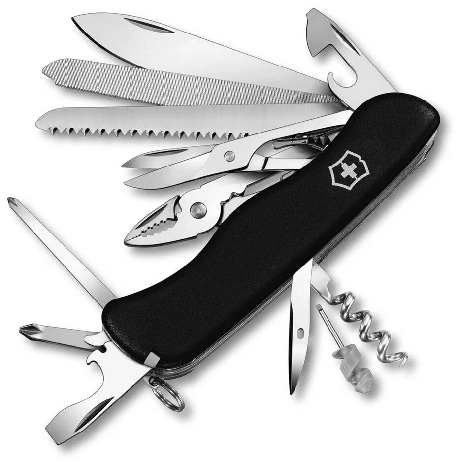 Нож перочинный Victorinox Work Champ, 111 мм, 21 функция, черный, 0.8564.3R