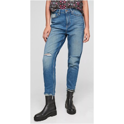 фото Джинсы женские, q/s designed by s.oliver, артикул: 510.10.109.26.180.2103979, цвет: синий (код цвета 56z6), размер: 36 q/s by s.oliver