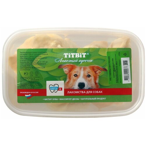 Лакомство TiTBiT Ухо говяжье (внутр. часть) банка 3,3л 48848 best dinner лакомство для собак ухо говяжье 35 г