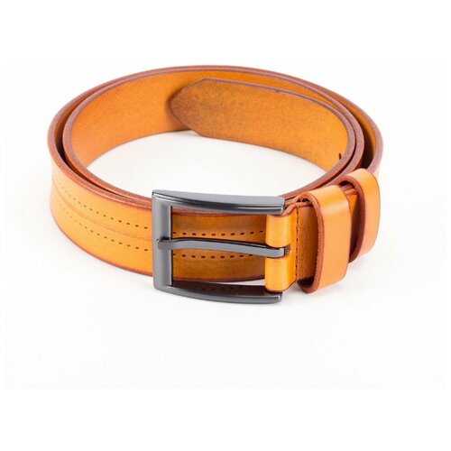 фото Ремень унисекс 53501 рыжий no name