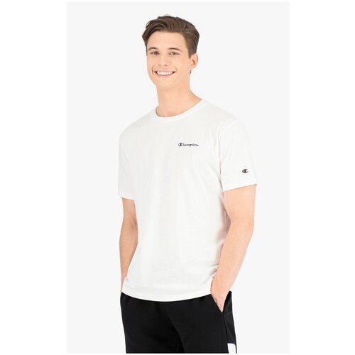 фото Футболка champion legacy american classics crewneck t-shirt белый s 214755-ww001