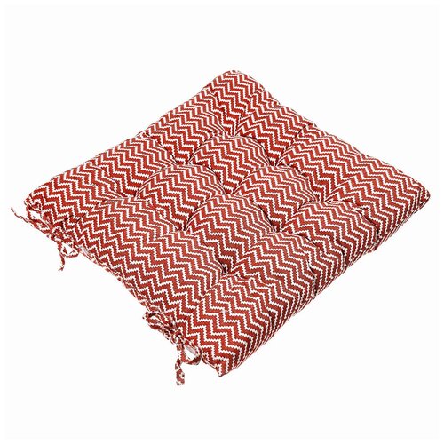 Подушка на стул House-wares, 40х40х5 см., малиновый, 100% полиэстер, наполнитель синтепон