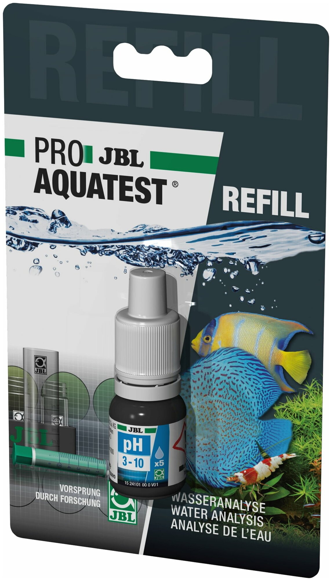 JBL ProAquaTest pH 7.4-9 Refill - Дополнительный реагент для экспресс-теста pH 7,4-9 (10 шт)