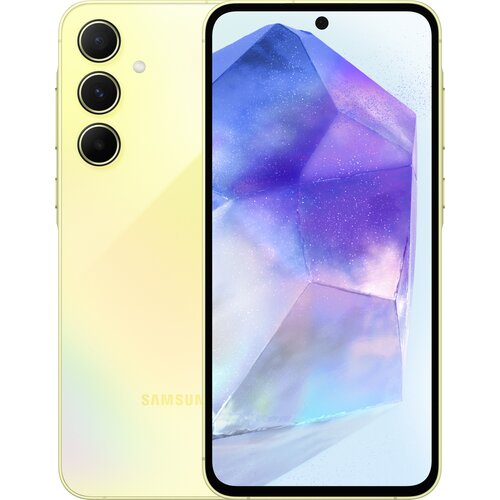 Смартфон Samsung Galaxy A55 5G 8/128 ГБ, Dual nano SIM, lemon смартфон samsung galaxy a25 5g 8 128 гб dual nano sim темно синий