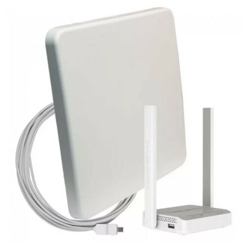 фото Комплект для мобильного интернета wifi 3g/4g ds-link ds-4g-18m l-3 (антенна mimo 18дб, usb кабель 10м, роутер wi-fi 2.4ггц) далcвязь