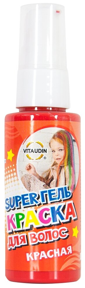 VITA UDIN Гель-краска для волос VITA UDIN, красная, 50 мл