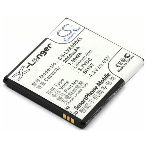 фото Аккумулятор cameronsino cs- lva800xl для lenovo a798t, a800, a820t, s720, s720i, cameron sino