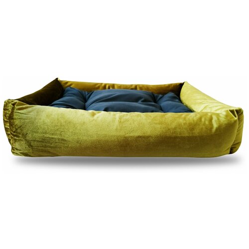 Лежанка Frais с бортами и подушкой для кошек и собак Frais 38*53 см, лайм