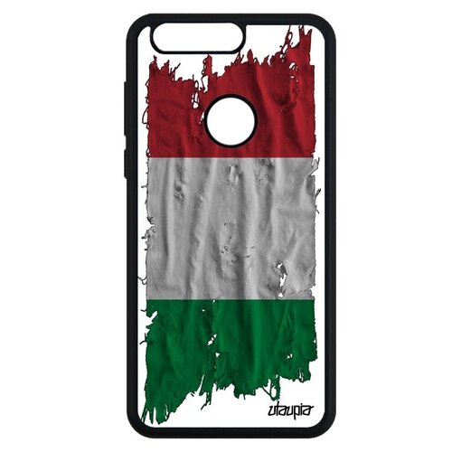 фото Защитный чехол на мобильный // honor 8 // "флаг италии на ткани" стиль страна, utaupia, белый