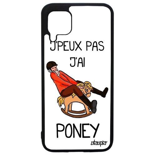 фото Защитный чехол для мобильного // huawei p40 lite // "не могу - у меня пони!" пародия карикатура, utaupia, белый